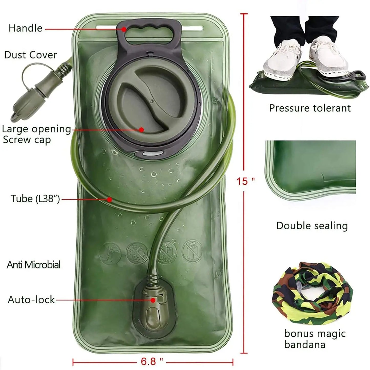 2L Water Hydration Bladder