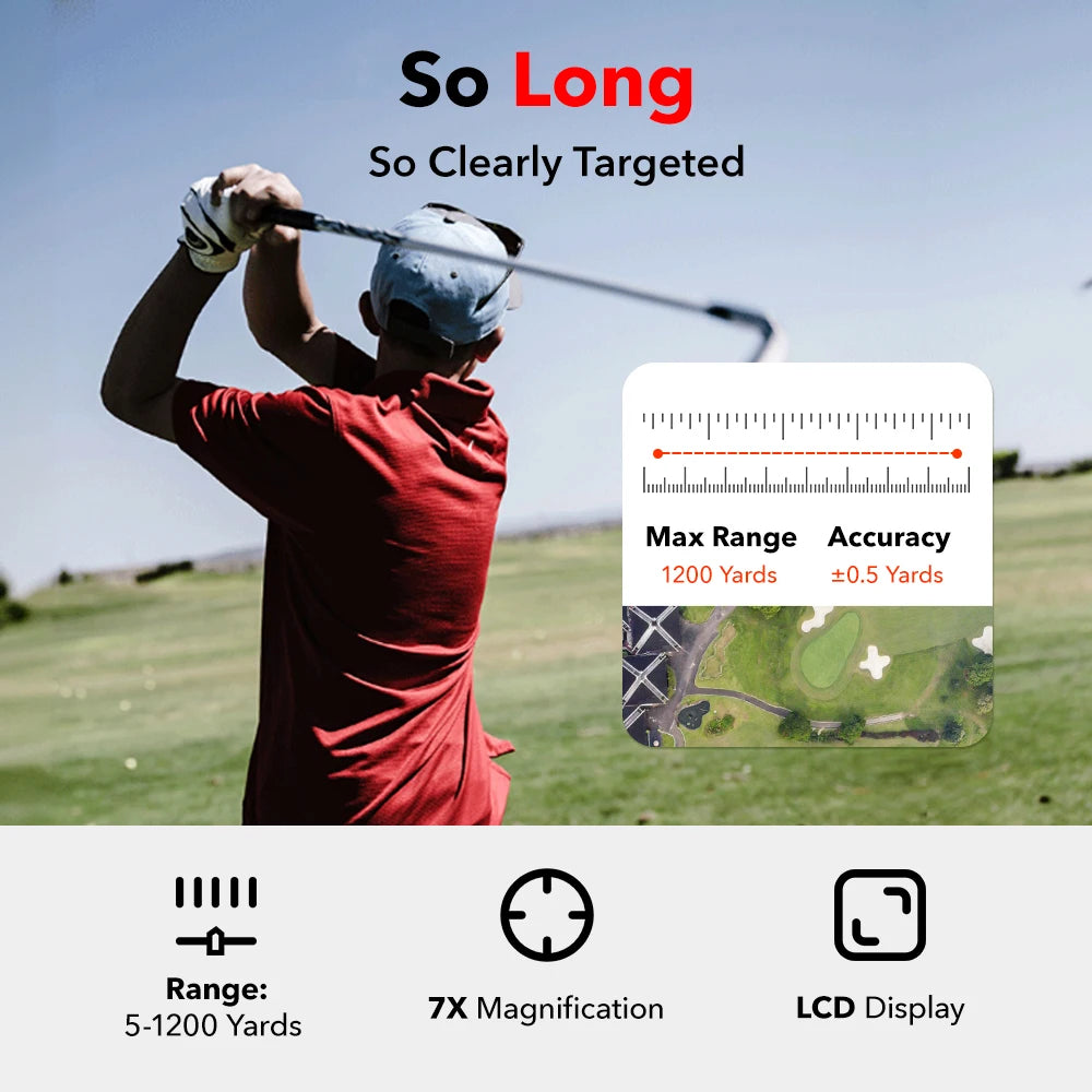 Golf Rangefinder with Slope