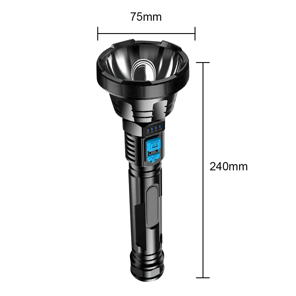 USB Charging Waterproof Emergency Flashlight