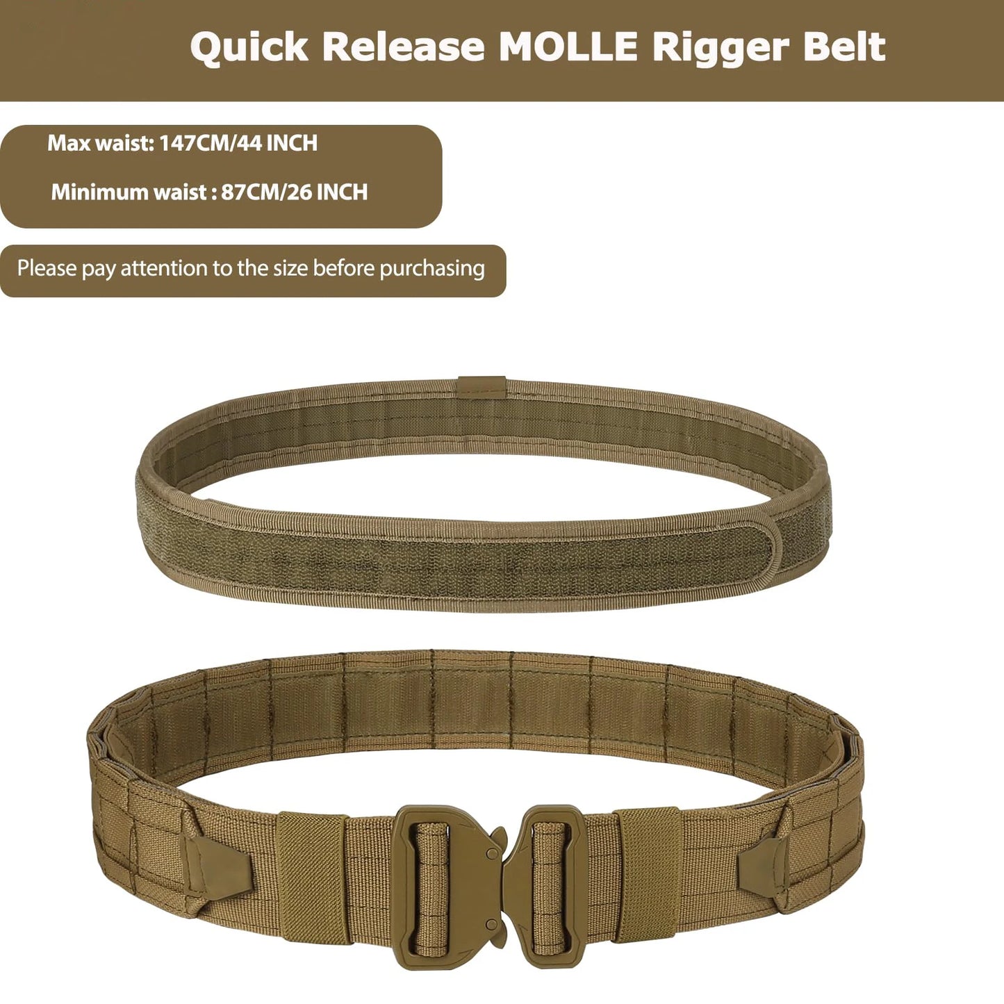 8-in-1 Hunting Tactical Belt with Accessories