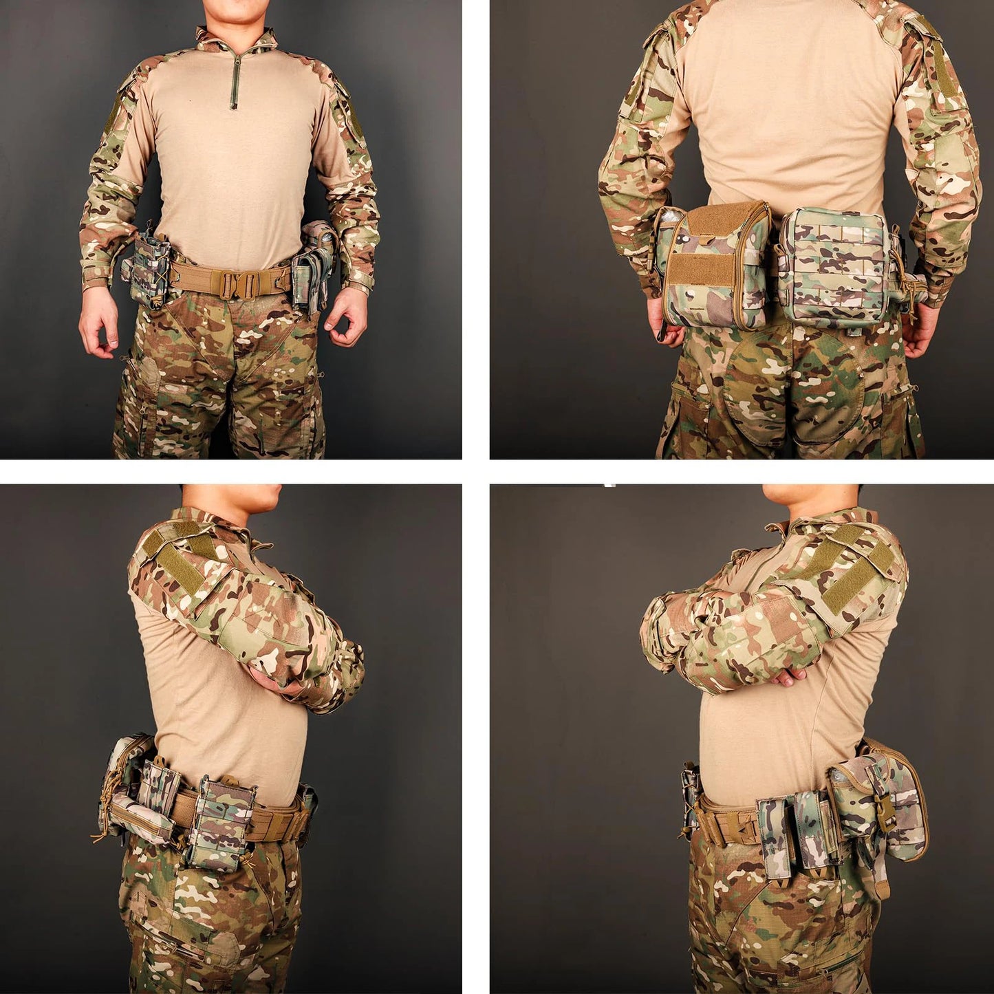 8-in-1 Hunting Tactical Belt with Accessories