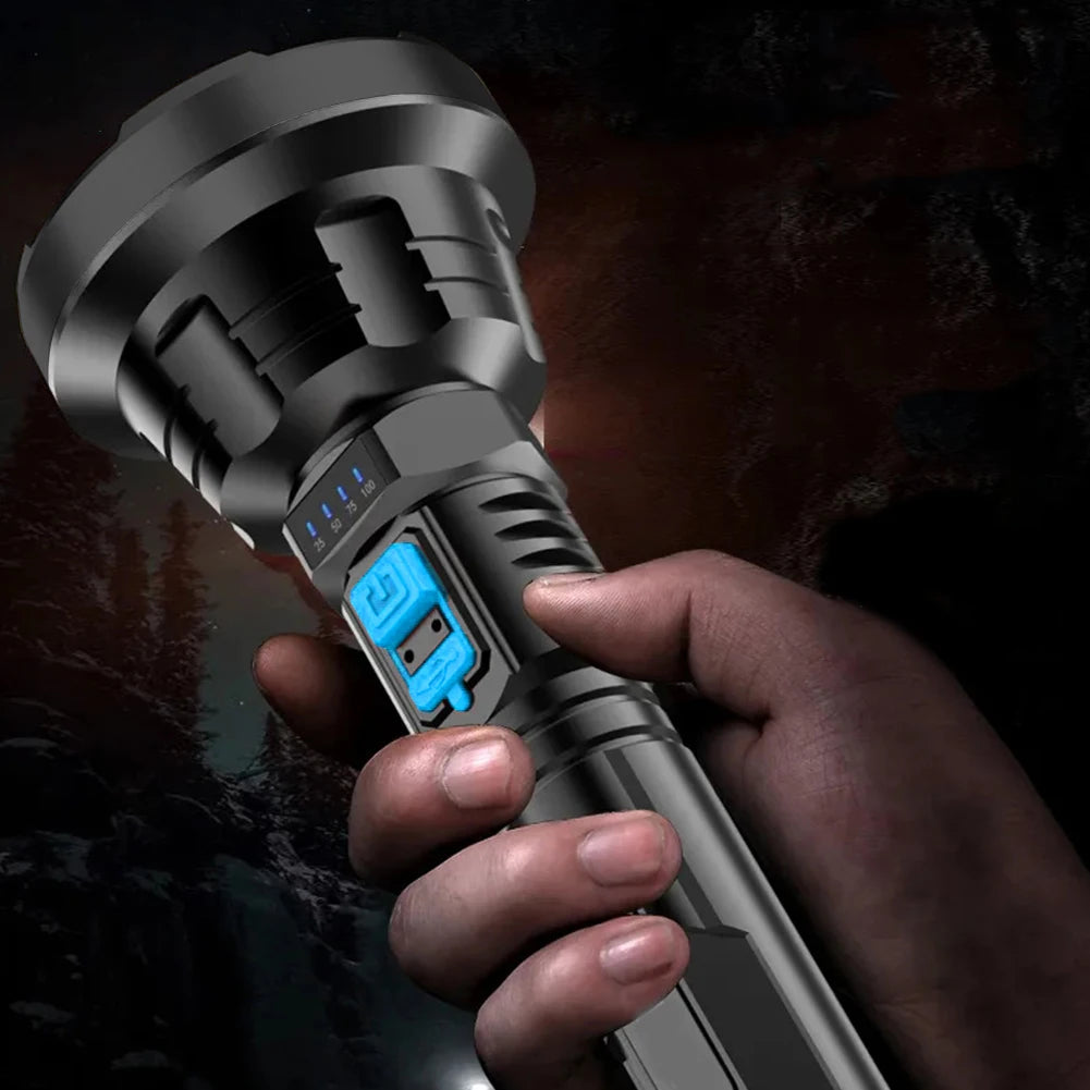 USB Charging Waterproof Emergency Flashlight