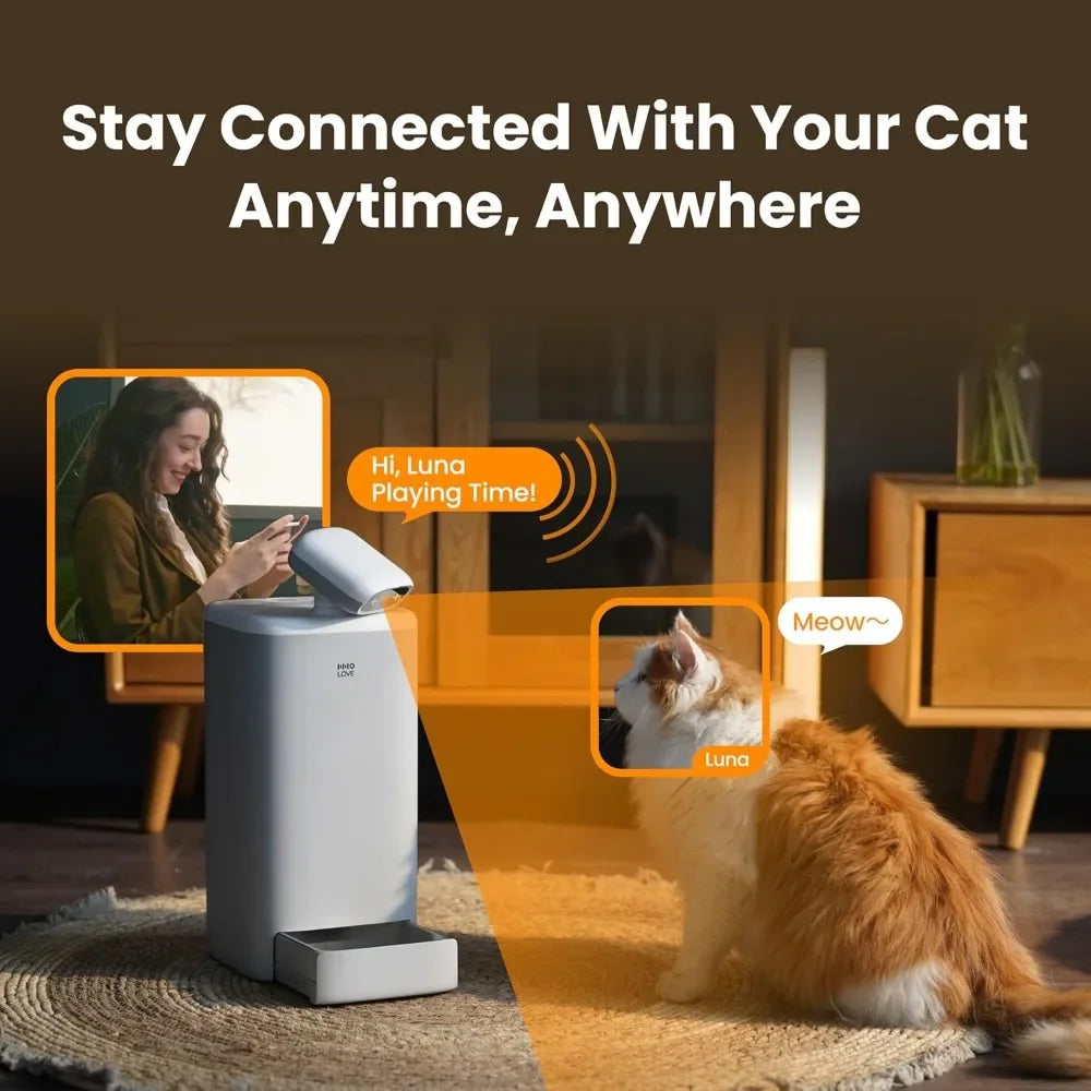 Automatic Cat Feeder with Camera 360°