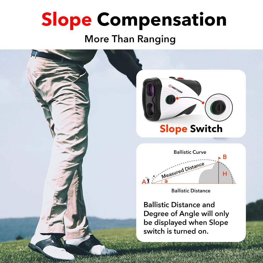 Golf Rangefinder with Slope