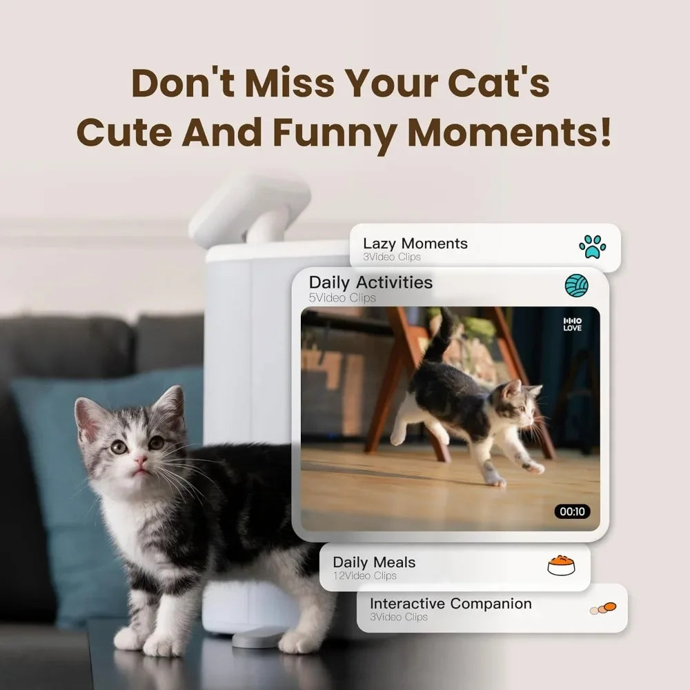 Automatic Cat Feeder with Camera 360°