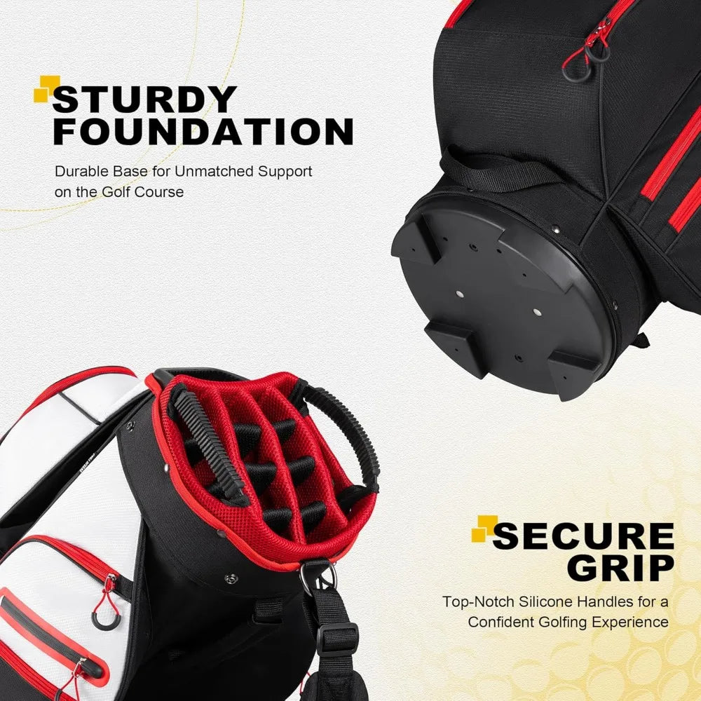 Golf Cart Bag with Handles and Rain Cover