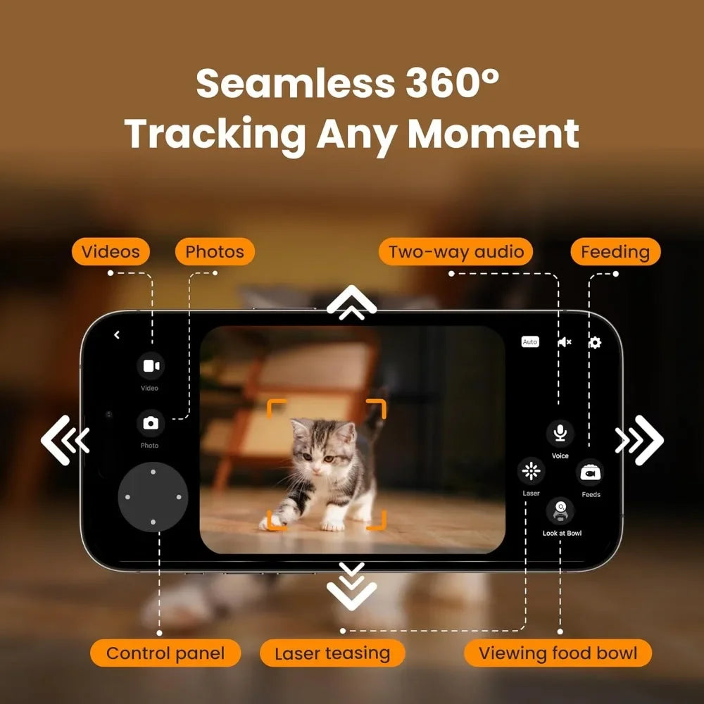 Automatic Cat Feeder with Camera 360°