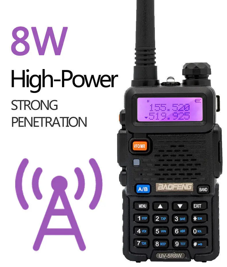 8W Walkie Talkie /  Ham Radio Dual Band