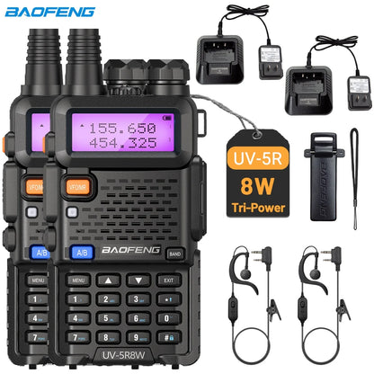 8W Walkie Talkie /  Ham Radio Dual Band