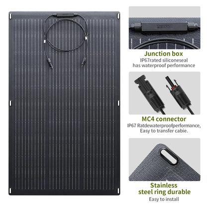 100W Monocrystalline Solar panel