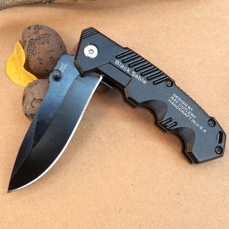 Black Folding  Pocket Knives