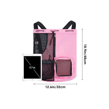 Sports Drawstring Backpack with Mesh Pocket