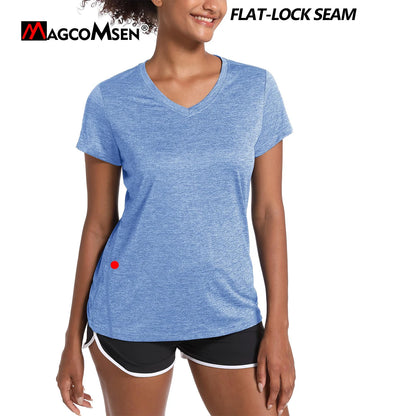 Women's V-neck T-shirt Quick-Dry